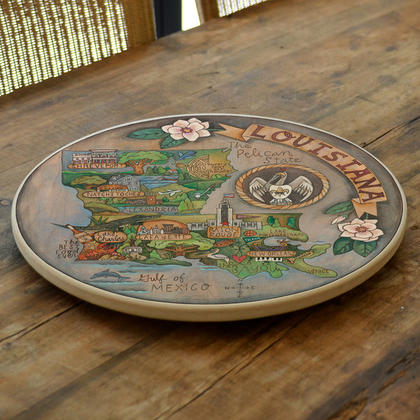 Louisiana Lazy Susan | "The Bayou State"