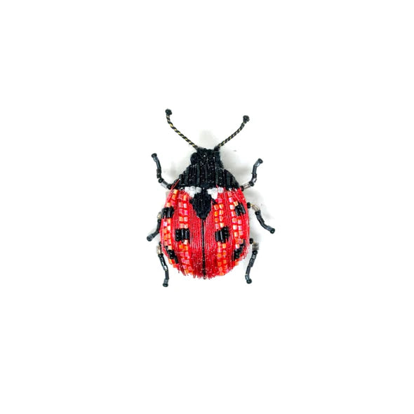 Lucky Lady Beetle Brooch Pin