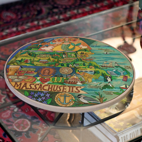 Massachusetts Lazy Susan | "Magnificent Massachusetts"