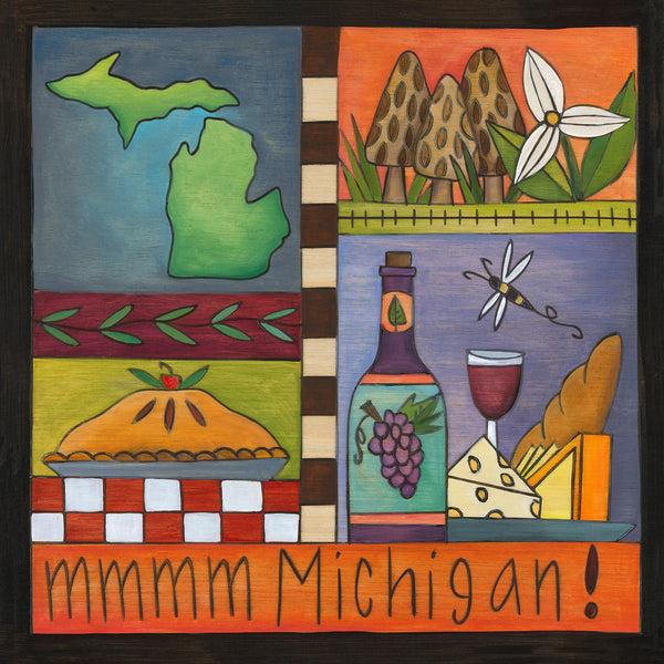 Michigan Plaque | "Michigan Icons"