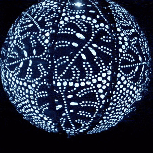 Soji Stella - Monstera - 12" Solar Lantern