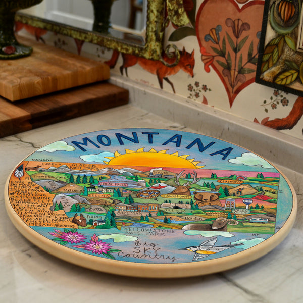 Montana Lazy Susan | "The Last Best State"