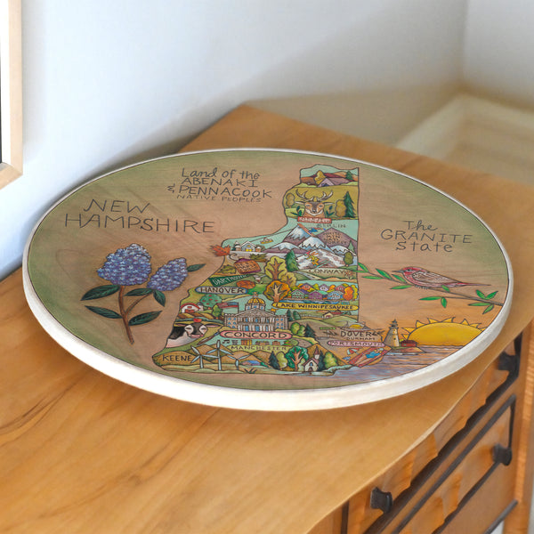New Hampshire Lazy Susan | "Live Free"