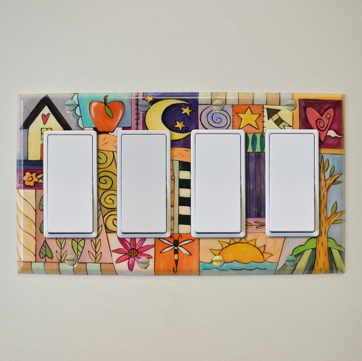 Quad Light Switch Plate - 