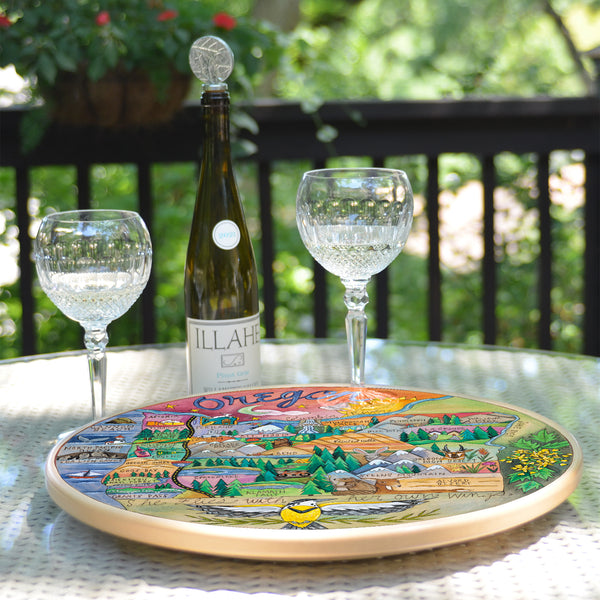 Oregon Lazy Susan | "She Flies With Her Own Wings"