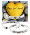 "Heart of Gold" Metal Cuff Bracelet