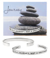 "Life is a Journey" Metal Cuff Bracelet