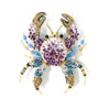 Pink Forest Crab Brooch Pin