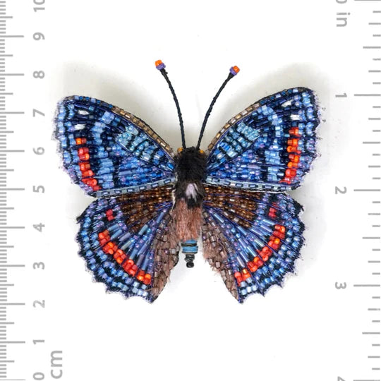 Red-Spotted Admiral Butterfly Brooch Pin