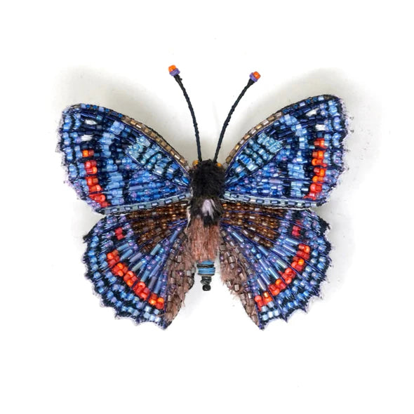 Red-Spotted Admiral Butterfly Brooch Pin