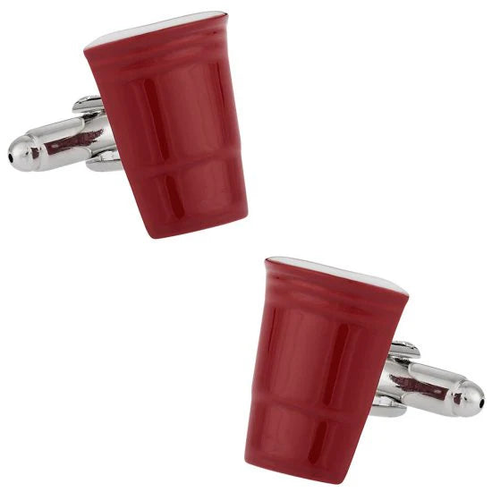 Red Solo Cup Cuff Links