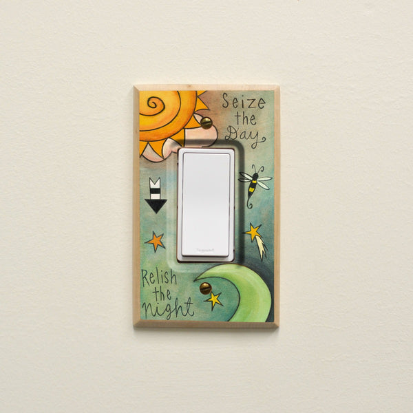 Light Switch Plate - "Rise & Shine"