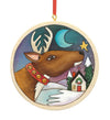 "Rudolph" Circle Ornament