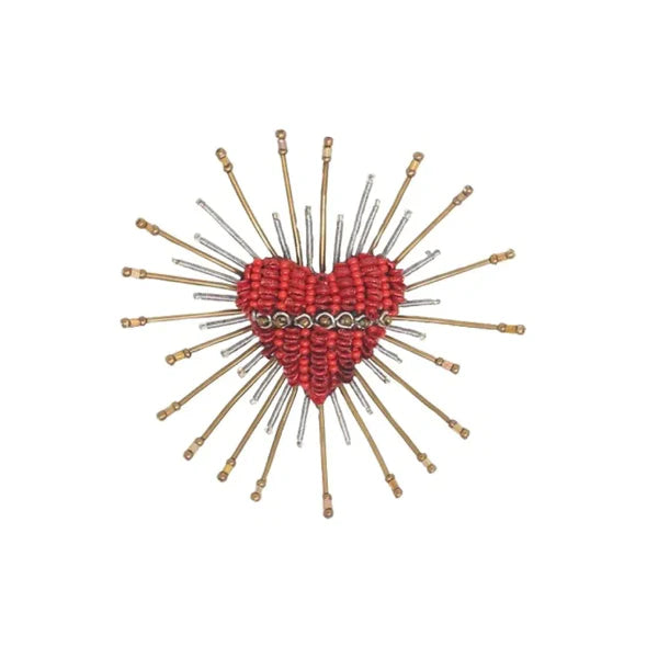 Sacred Heart Brooch Pin