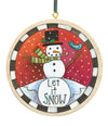 "Snowfriend" Circle Ornament