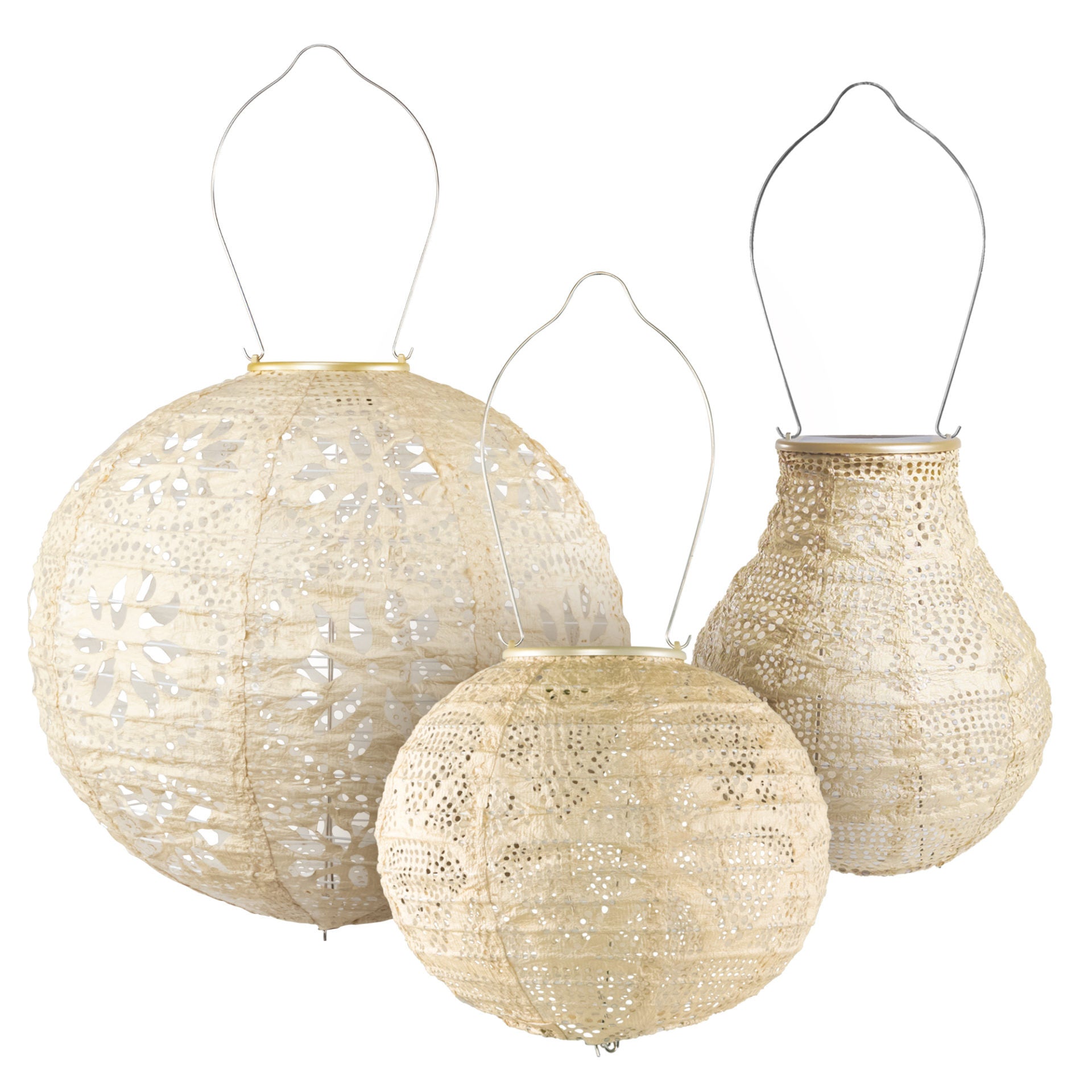 Soji Stella Pearl Solar Lantern Multi-Shape 3-pack (Save $12)