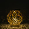 Daisy Punched Metal Solar Lantern