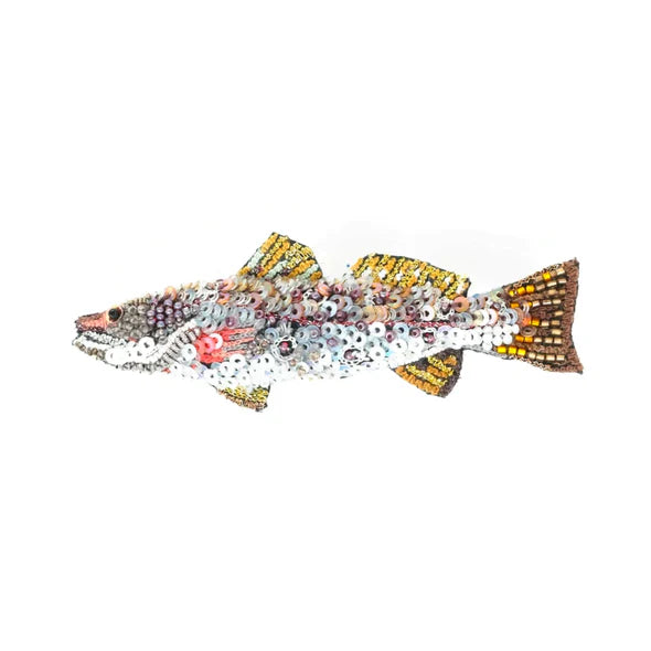 Spotted Trout Brooch Pin