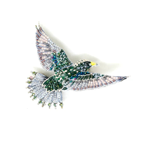 Starling Brooch Pin