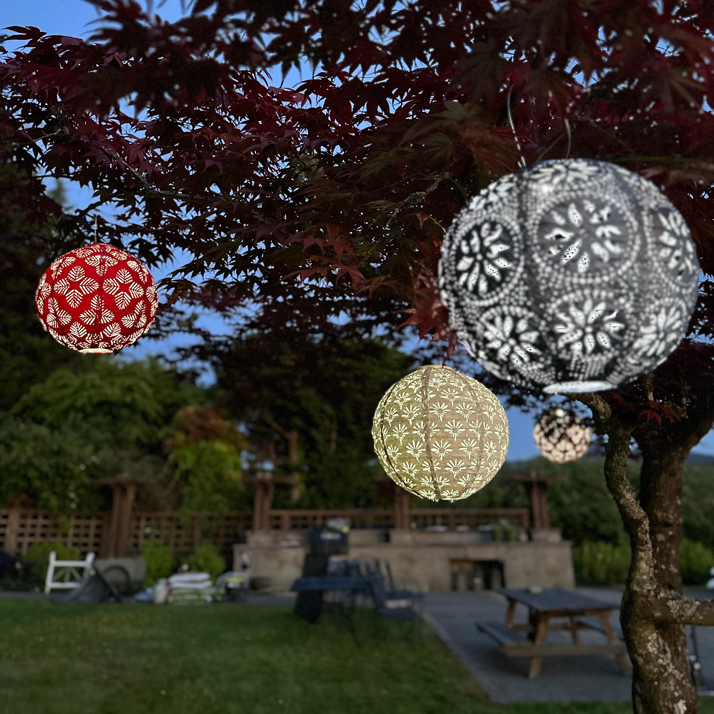 Soji Stella Red White Blue Solar Lantern 3-pack (Save $18)