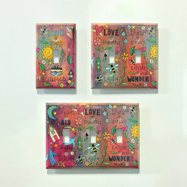 "Sweet Dreams" Light Switch Plate | Toggle