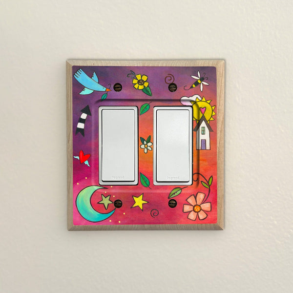 Light Switch Plate - "Sweet Dreams"