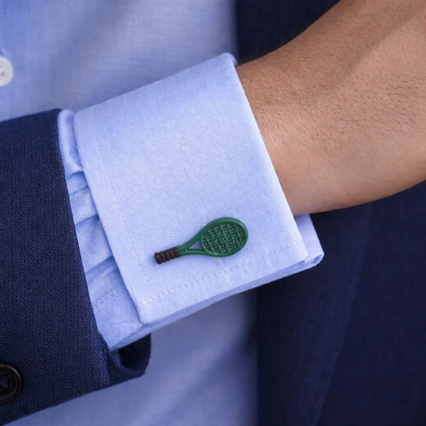 Tennis Racquet Cuff Links