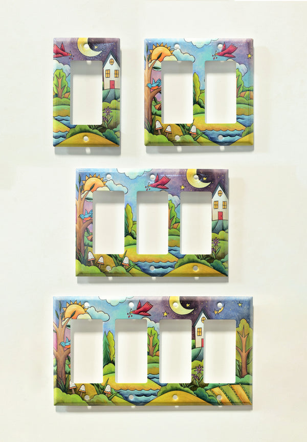 "The Uphill Path" Light Switch Plate | Rocker