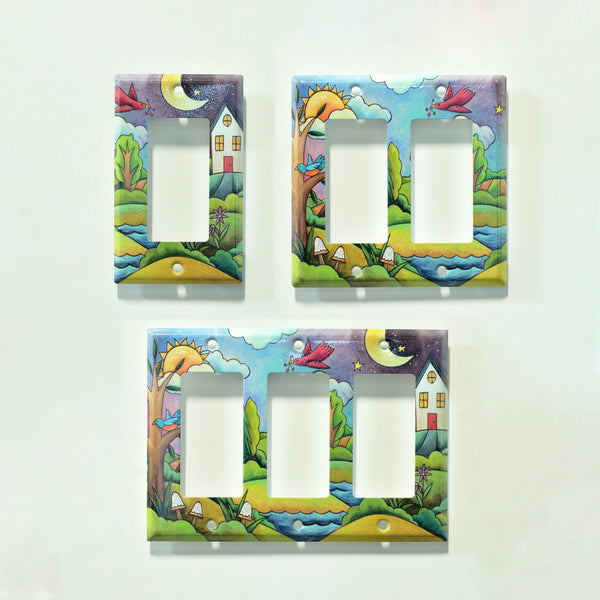 "The Uphill Path" Light Switch Plate | Rocker