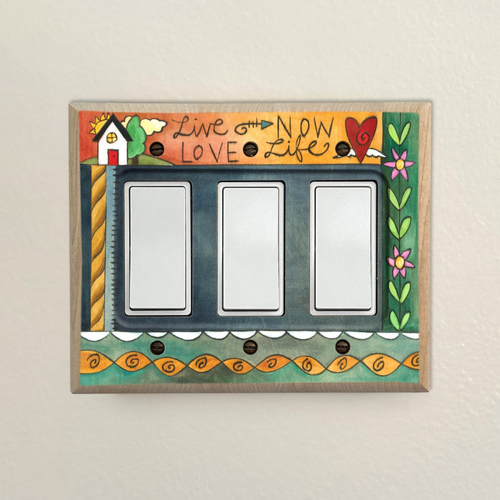 Light Switch Plate - "Happy Home"