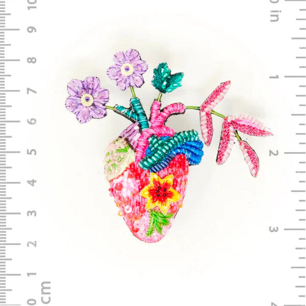 Wild Heart Brooch Pin