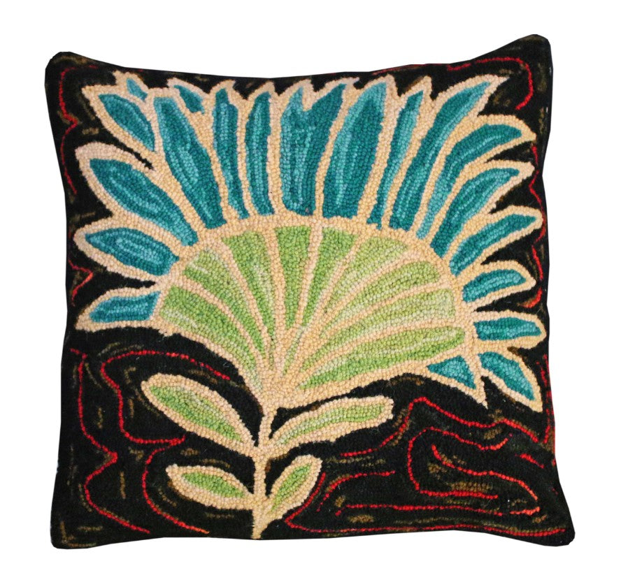 Wool Hooked Pillow | Bloomers [Assorted]