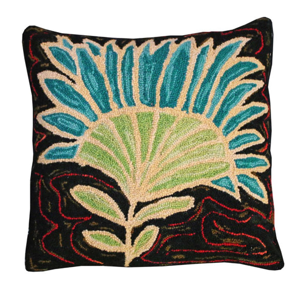 Wool Hooked Pillow | Bloomers [Assorted]