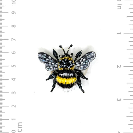 Yellow-Banded Bee Brooch Pin