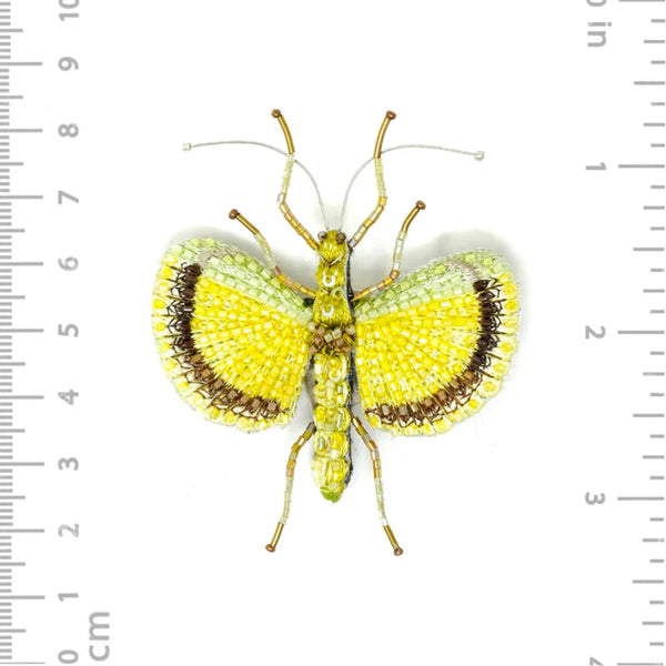 Yellow Umbrella Insect Brooch Pin