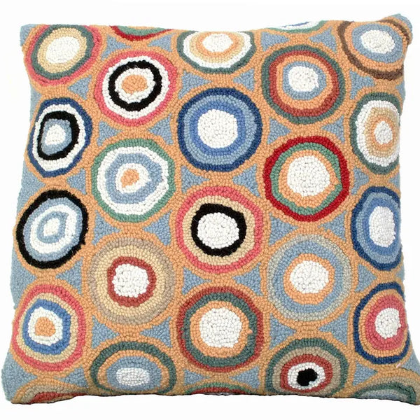 Wool Hooked Pillow | Pennies [Assorted Colors]