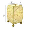 Mini Square Coco Leaf Lamp [Assorted Colors]