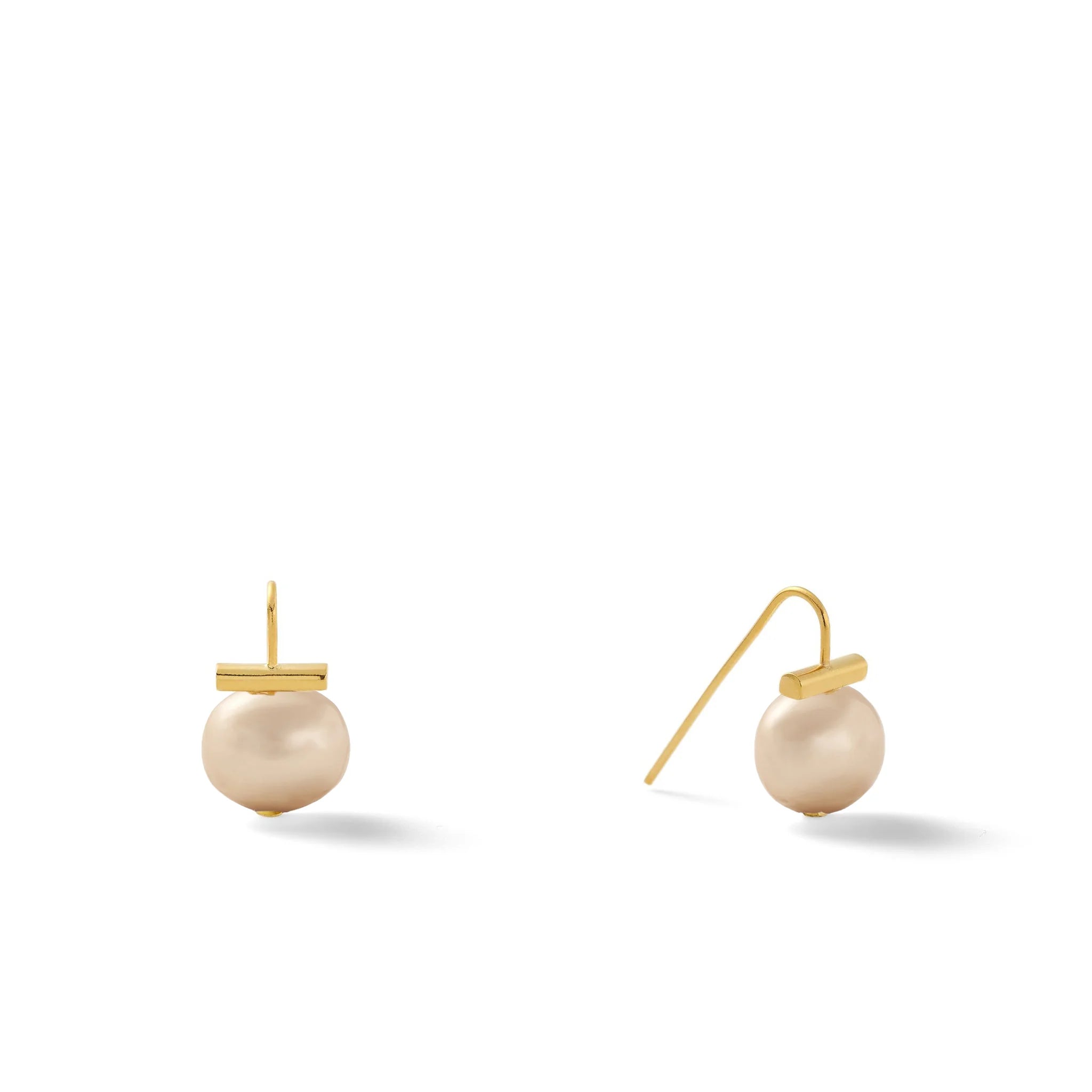 Gold Baby Pebble Pearl Earrings (Assorted)