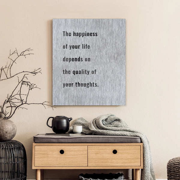 "Happiness" Metal Wall Art