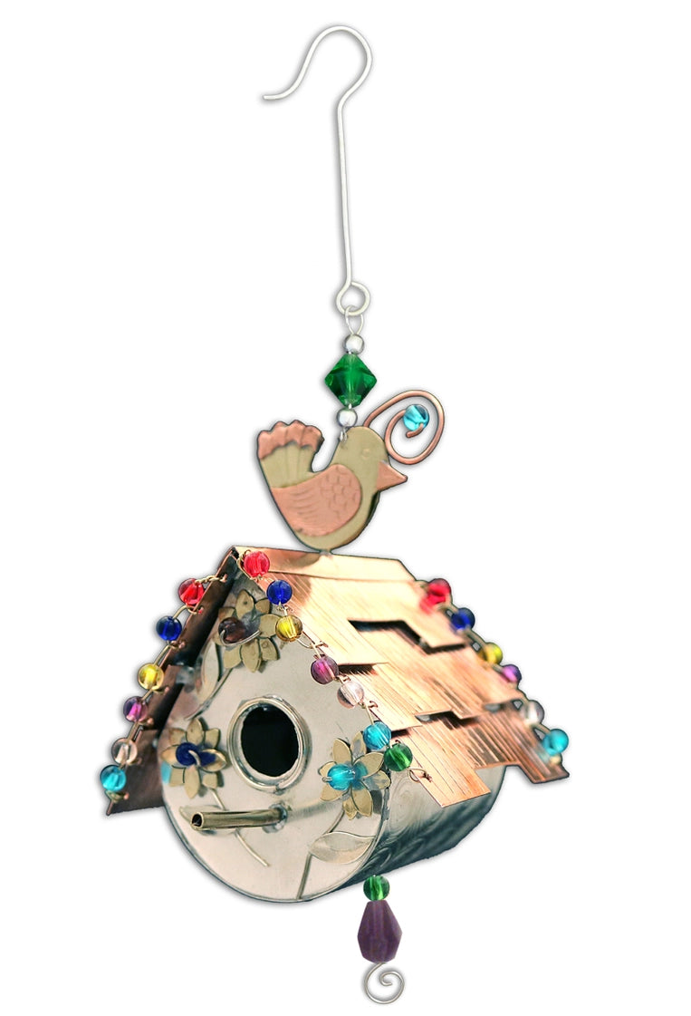 Chickadee Birdhouse Ornament