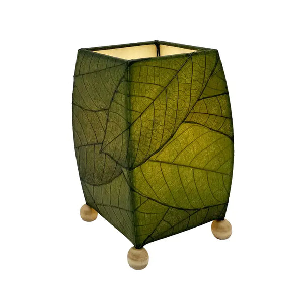 Mini Square Coco Leaf Lamp [Assorted Colors]