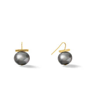 Gold Medium Pebble Pear Earrings (Assorted)