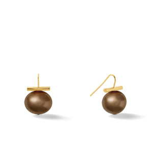 Gold Medium Pebble Pear Earrings (Assorted)