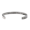 "Peace Comes from Within" Metal Cuff Bracelet