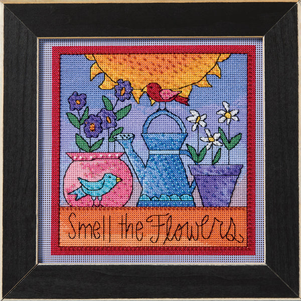 "Smell the Flowers" Cross Stitch Kit