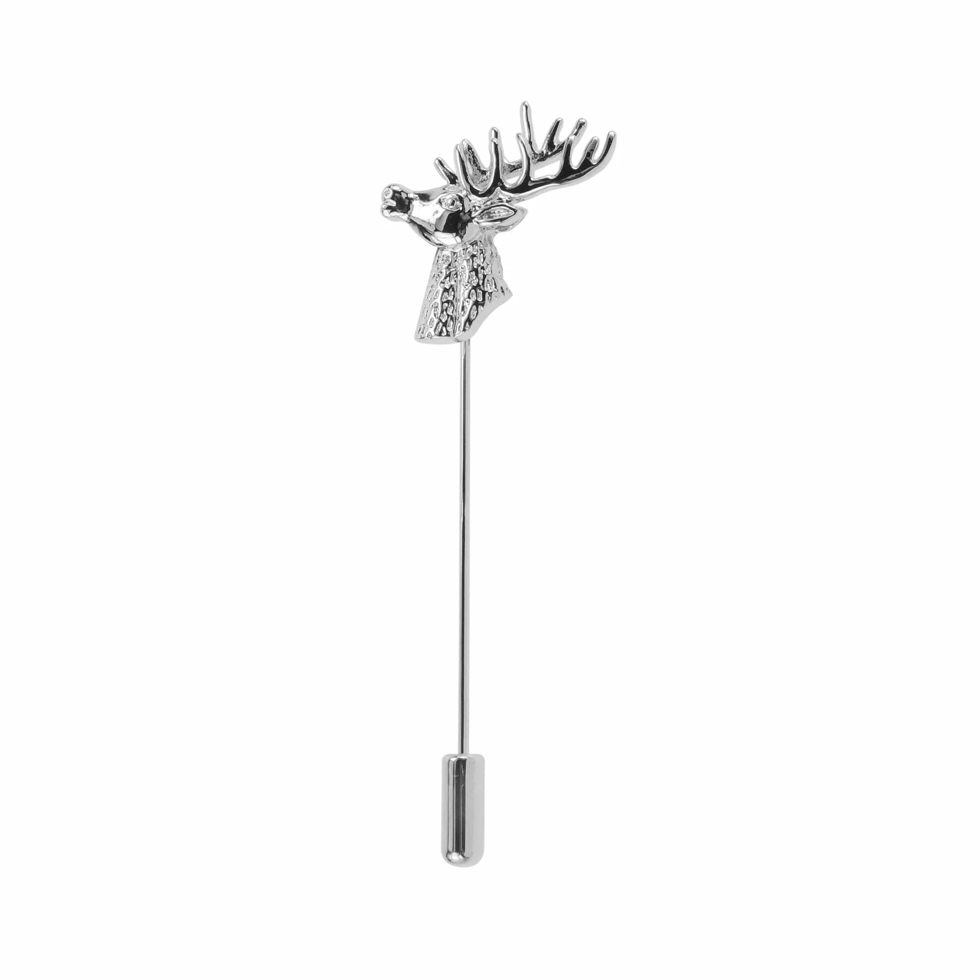 Stag Head Lapel Pin