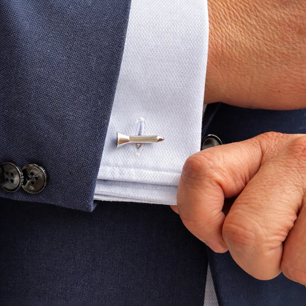 Golf Tee & Ball Cuff Links