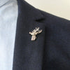 Stag Head Lapel Pin