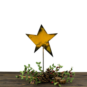 Collectible Star Sculpture – Little star sculpture is so versatile it looks great alone or to accent other tabletop displays for Christmas, 4th of July, or all year round medium displayed with pinecones