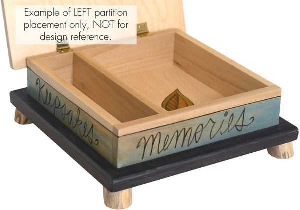 Keepsake Box – Lovely box with a family home nestled into a landscape motif